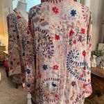 John Mark  Floral Embroidered Blazer with Multicolor Design 100% Rayon NWOT Photo 5