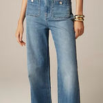 J.Crew Women’s High-Rise Sailor Denim Trouser Jeans in 1996 Semi-Stretch Size 30 Photo 0