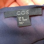 COS  silk yoke dress boxy blue sz 10 Photo 6