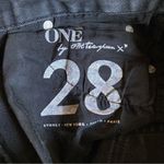 One Teaspoon Iggy Jeans Low Waist Super Skinny Size 28 Black Slouchy Grunge Photo 6