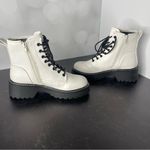 Madden Girl Carra Womens Rhinestone Lug Sole Ankle Boots White Paris Sz 5 Photo 2