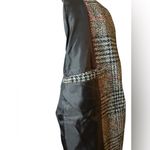 NWOT Women’s Classic Plaid Tweed Blazer with inside pockets Black Size L Photo 3