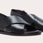 Everlane NEW The City Crossover Sandal In Black Size 10.5 Photo 0