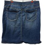 Westbound Stretch Denim Classic 5 Pocket Pull On Midi Blue Jean Skirt Womens 10 Photo 4
