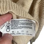 Christian Siriano New York Women’s Crewneck Pointelle Sweater in Beige Size S Tan Photo 5