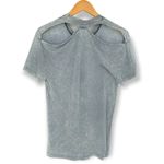 IRO  Jeans | Small | Gemma Ultra Soft Acid Wash Gray Short Sleeve Crew Neck Tee Photo 3