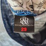 Rock & Republic  Mid Rise Bootcut Jeans Raw Hem Medium Wash Denim Blue Size 29 Photo 9