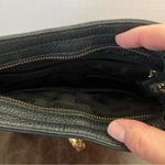 Michael Kors ‎ Black Pebbled Leather Crossbody Bag - Gold-Tone Hardware Photo 2