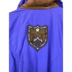 Edelweiss Snow Suit Womens Large Ski Belted Indigo Nylon Insulated Vintage Purple Photo 7