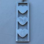 Tiffany & Co. Tiffany Triple Heart Plate Necklace Silver 925 Women’s RARE Photo 12