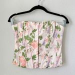 ZARA  Floral Corset Top in Ivory Multi BLOGGERS FAVORITE!!! NWT Photo 4