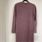 Free People  Beach Dusty Mauve Long Line Cardigan Sweater Duster XS Oversized Photo 8