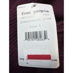 Free People  Pomegranate Wine Back‎ Cutout Knit Top Long Sleeve Sweater L Photo 5