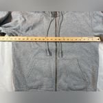 Brandy Melville Grey Hoodie Zip up front, Cotton Blend One Size Photo 2
