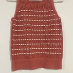Loft Coral Knit Sweater Tank Top Photo 2