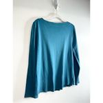 Talbots  Shirt Womens Large Sage Green 100% Cotton Long Sleeve‎ Crisscross Front Photo 3