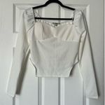 Papaya  Embellished Cutout Long Sleeve Top - Size L Photo 0