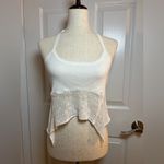 LA Hearts Women White Knit Halter Camisole Size Medium Photo 2