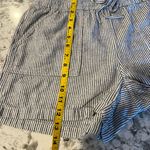 J.Crew  Factory Women’s Striped linen-blend drawstring short Size Small Photo 7