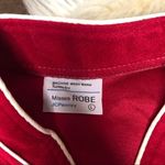 JCP vintage cranberry 3/4 zip robe sz large Red Photo 2