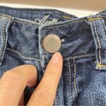 American Eagle  Rolled Hem Shorty Jean Shorts Womens 8 Blue Denim Stretch Zip Fly Photo 7