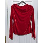 Pajamagram Vintage Velvet cherry red long sleeve velour top Medium Photo 1