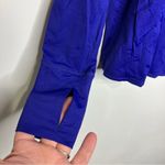 Athleta long sleeve open back top blue purple size small Photo 1