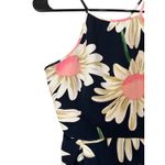 Day & Night Navy Blue Floral Sleeveless Crisscross Back Cocktail Dress Women Med Photo 2