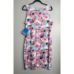 Columbia Chill River Printed Dress Large Pink Colorful NEW Active Travel Floral Photo 3
