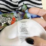 Neiman Marcus Scuba Fit Flare Dress Black White Floral Size Medium NWT Photo 6