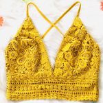 Miss Avenue Mustard Floral Bralette S Photo 0