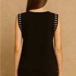 Michael Kors Black Studded Tank Top Photo 1
