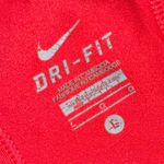 Nike  Red Fitted Sleeveless shirt Tank Top Photo 2