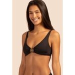 Trina Turk New.  black jeweled bikini top. Size 6. Retails $96 Photo 2