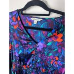 The Pioneer Woman Blue Long Sleeve Boho Floral Flounce Mini Dress Size Small Photo 3