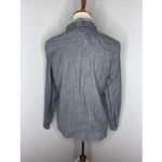 Isabel Marant  Etoile Ruffle Trimmed Lawendy Blouse‎ in Grey Sz 42 Photo 3