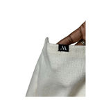 Houston White Ribbed Cowl Neck Pullover Top XXL Cream Sustainable NWT Photo 5