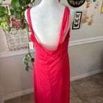 Vtg Y2K Scarlett Nite 14 Asymmetrical Slip‎ Dress Formal Rhinestone Empire Waist Red Photo 4