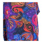 Diane Freis Vintage 80s‎ Blouse Colorful Floral Abstract Tunic Top Size M Artsy Green Size M Photo 1