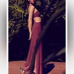 MISA Los Angeles Lyra Cut Out Jersey Knit Maxi Dress Cocoa Brown Size S NWT Photo 12