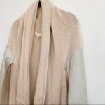 Maje  Falane Leather Panel Belt Front Sweater Size Small Photo 6