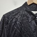 Equipment  x Tabitha Simmons Women Black Stars Long Sleeve Button-Down Shirt L Photo 2