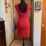Free People  dark pink crochet short sleeve mini dress size XS Photo 2