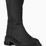 Schutz  women black leather rubber platform Juany boots size 10 Photo 0