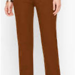 Talbots Newport Pant Straight Leg Size 6 – Brown Stretch Cotton Blend Photo 0