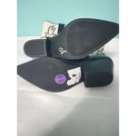 Indigo Rein Indigo Rd Sz 6.5 Black White Faux Leather‎ Cowboy Boots Photo 4