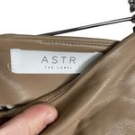 ASTR The Label Leather Ruched Mini Skirt in Cappuccino Tan Size S Photo 5