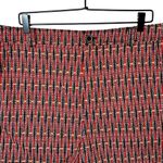 Maeve By Anthropologie Women’s Abstract City Cuffed Shorts Red/Blue Size 14 Red Photo 2