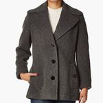 Calvin Klein Wool Cashmere Peacoat Gray Winter Dress Coat 4 Small Photo 0