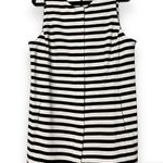 Chico's size 1 (8-10) sleeveless women's dress black white striped zips us front Photo 0